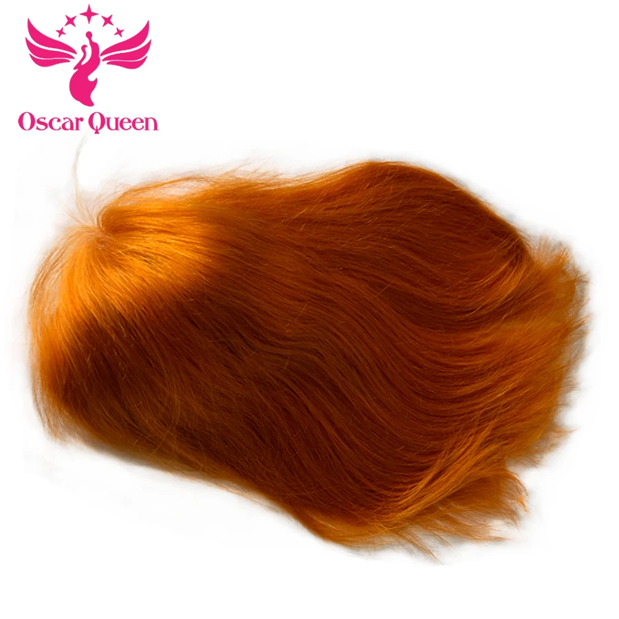 

Oscar Queen Brazilian Remy Human Hair Lace Front Hair Wigs Orange Hair With Baby Hair Natural Hairline Bleaches knots