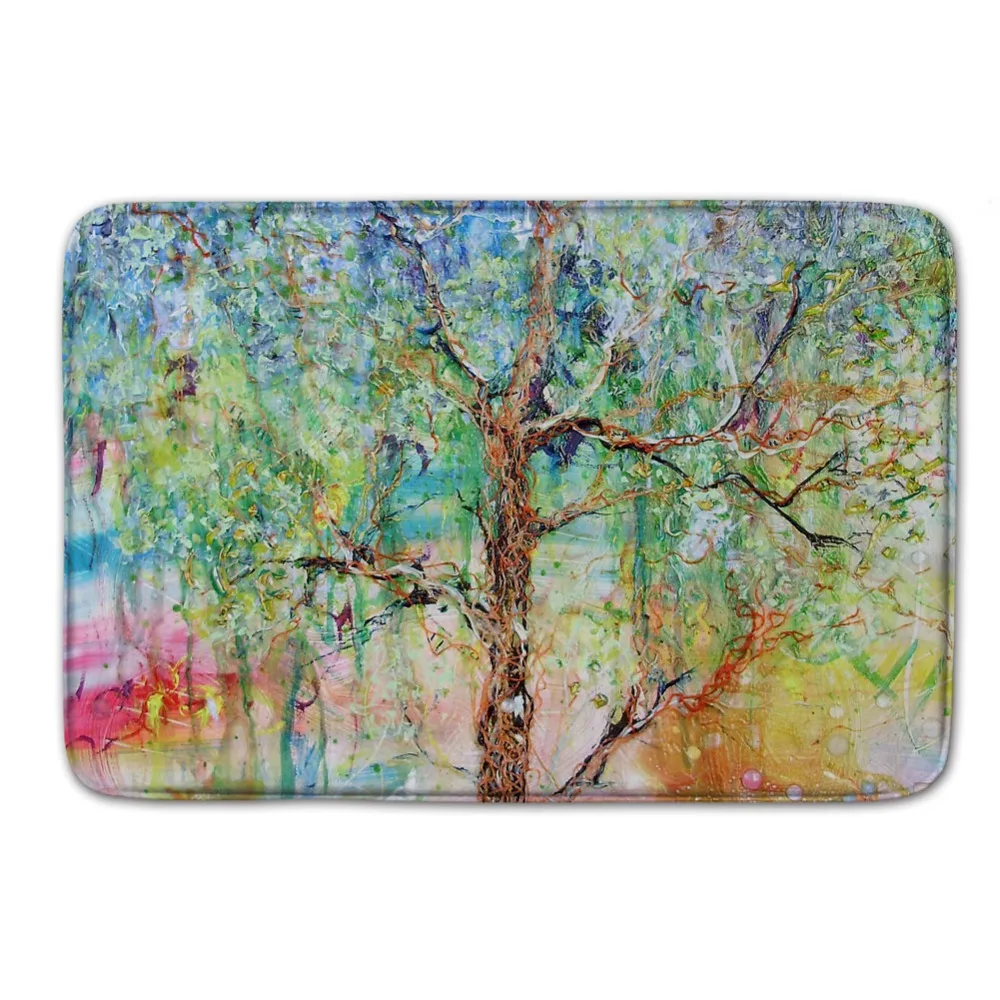 100 Brand New Door Mats High Technic Painting Floor Mat Rug Coral