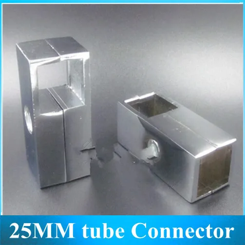 25 * 25mm Square Tube two way Connector / Shelves Racks Square Fittings