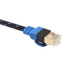 2019 новая модель 10 Гбит/с RJ45 Cat7 локальной сети плоский, из ПВХ Интернет Ethernet кабель провод линии PC Беспроводной маршрутизатор NAS