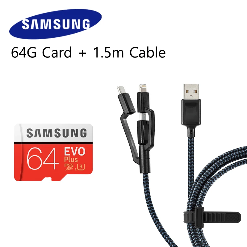 100% оригинальная карта памяти Samsung Micro SD 32 ГБ/64 Гб/128 ГБ/256 ГБ 80 Мб/с для samrtphone Class10 TF