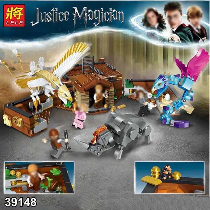 

2019 Harri MOVIE Potter Fit Legoinglys Harry Fantastic Beasts 75952 Building Blocks Bricks Kids Diy Toys bionicle Birthday Gifts