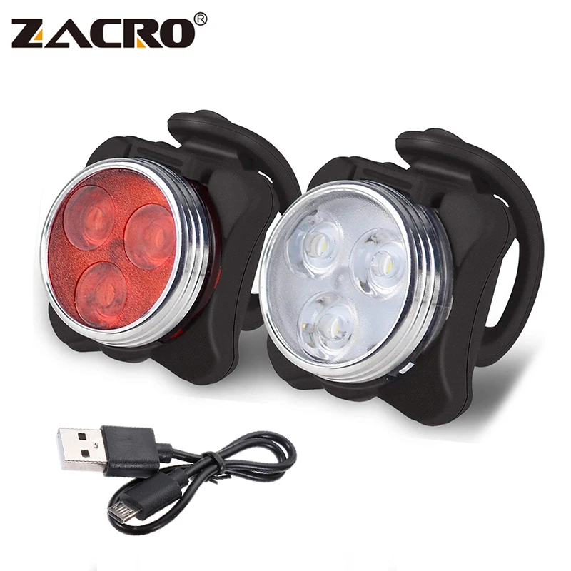 

Zacro Rechargeable Tail Light 160 Lumen LED Bike Light 4 Modes USB 10000 Hours Mountain Bike Accessories for Bicycle Velofonar