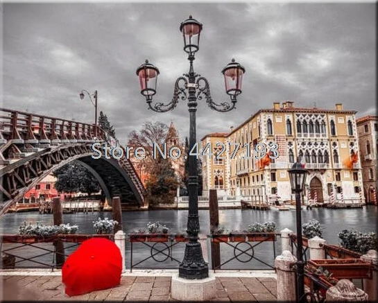 

DIY 5D Diamond Painting Cross Stitch Kits London Scenery Diamond Embroidery Square Drill 3D Diamond Mosaic Decoration