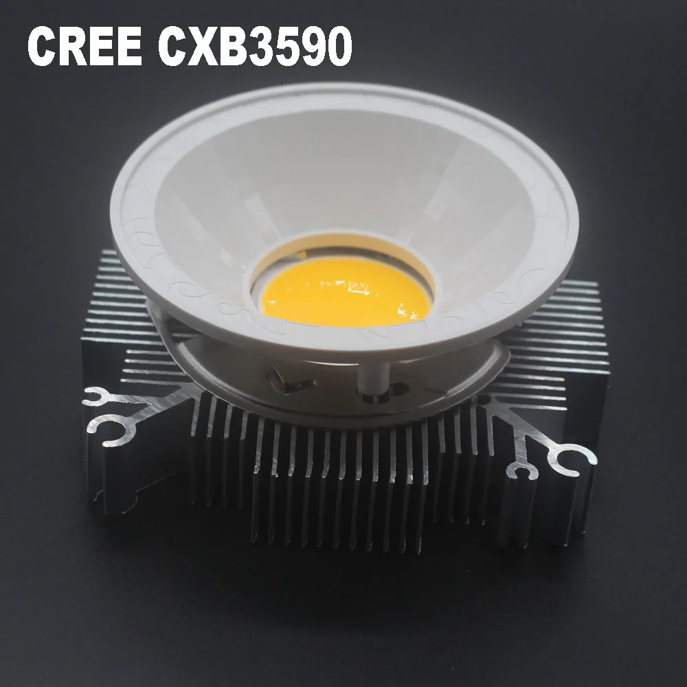 Cree COB CXB3590 CXB 3590 светодиодный светильник для выращивания 3500 K/6000 K с держателем, отражающий 36 В cob светодиодный светильник для выращивания медицинских растений