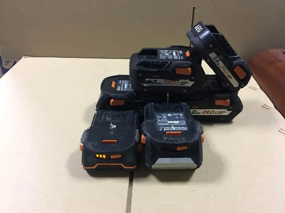AEG RIDGID 18V литиевая батарея 4.0AH 3.0AH 2.0AH(Подержанные продукты