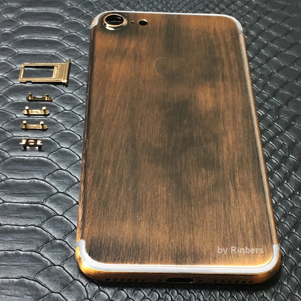 New Arrival for font b iPhone b font 7 4 7 Chrome Bronze Metal Back Cover