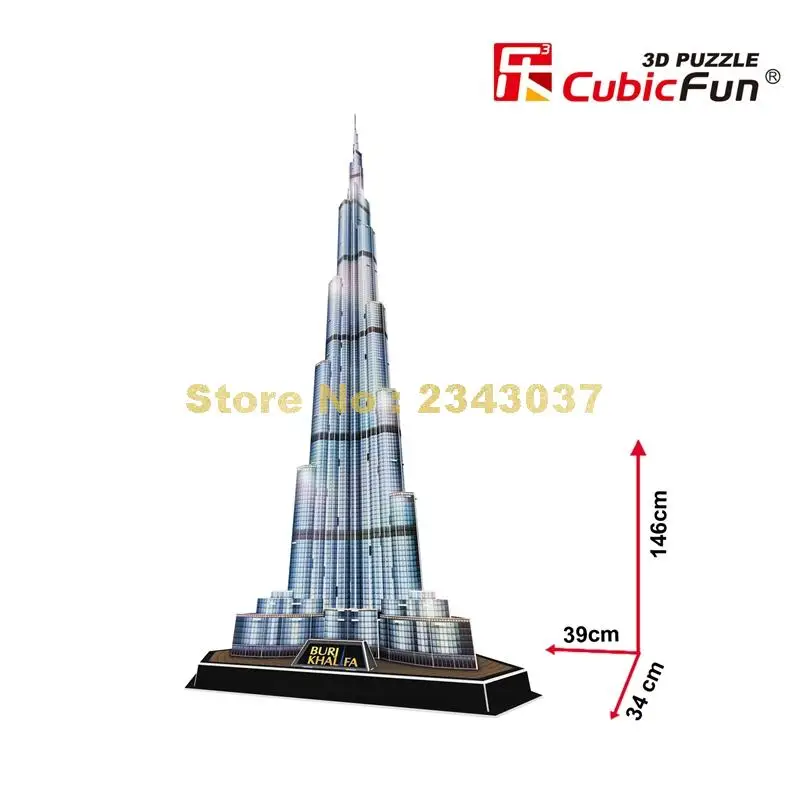 Cubicfun L133H World Famous Architecture Burj Khalifa Dubai World Great ...