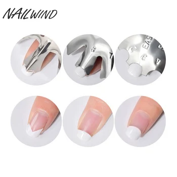 

NAILWIND 1PC French Manicure Modeling Shaping Stainless Stamping Plates For Crystal Nail Making Art Tools