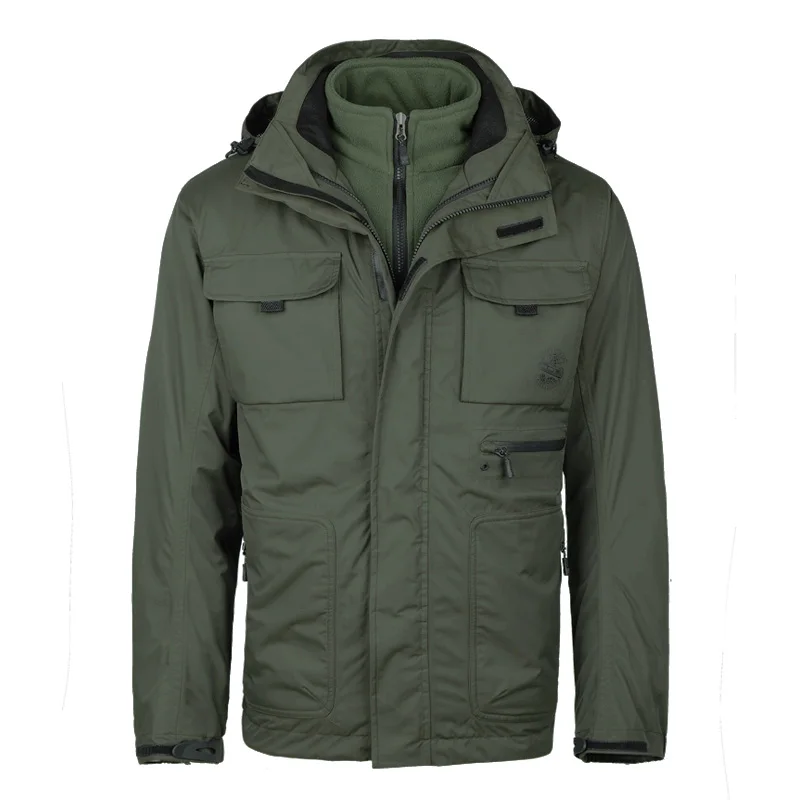 MANLI, зимнее ветрозащитное пальто, треккинговые лыжные походные куртки, тактическая ветровка для мужчин, Британская, американская военная Полевая куртка, армейская одежда - Цвет: Армейский зеленый