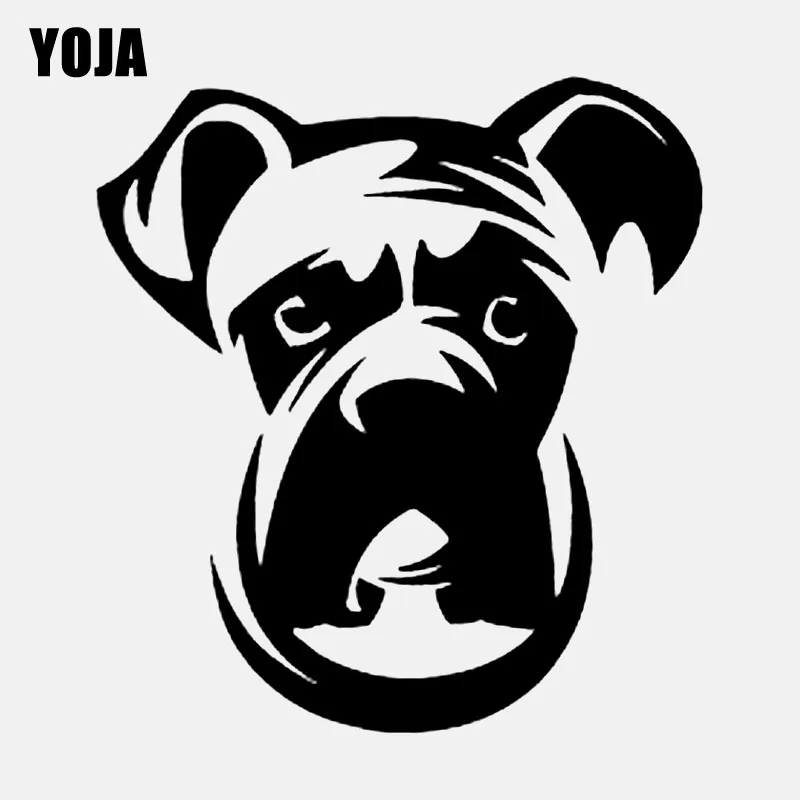 YOJA 57 5 см * 62 Бульдог Собака лицо животное стикер на стену для спальни украшение
