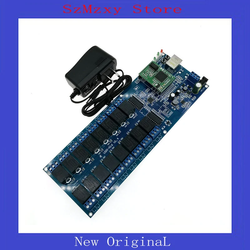1PCS 16 way relay module industrial grade 12V network relay control board relay to network USR