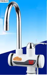 Bd3000w-13, бесплатная доставка, цифровой Дисплей instant hot водопроводной воды, tankless Электрический кран, Кухня кран водонагреватель, с ЕС разъем