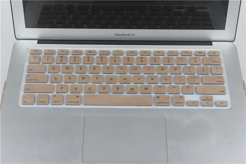 Для Mac Book Air Pro retina 11 12 13 15 11,6 13,3 15,4 силикон для Apple Macbook клавиатура Наклейки Обложка Золотой США/ЕС - Цвет: For Mac Retina 15 US