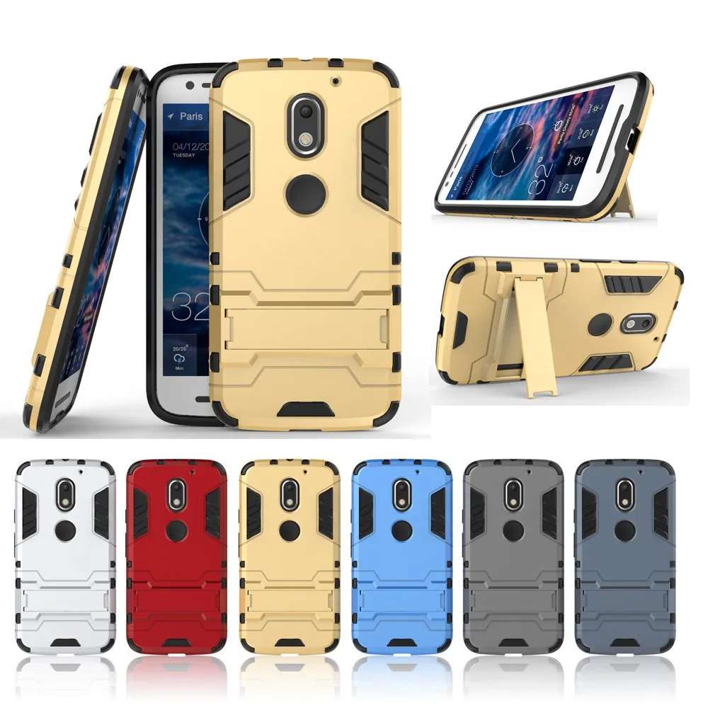 6 colors Phone Shell For Motorola Moto E3 Luxury ShockProof TPU + PC