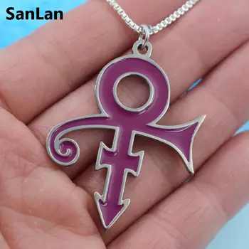 

SanLan 1pcs high quality PRINCE SYMBOL NECKLACE purple color