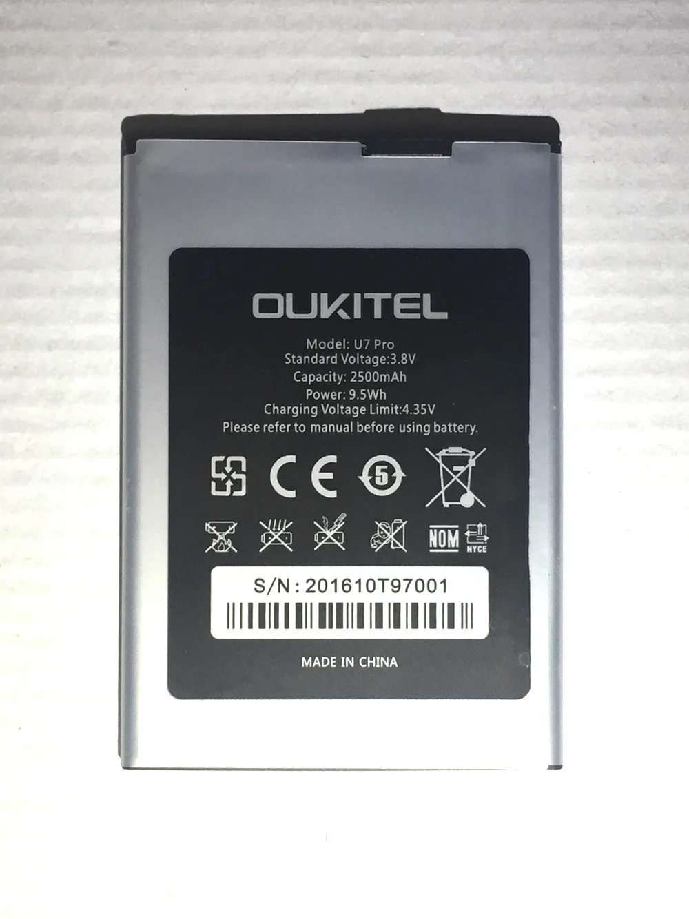 Oukitel U7 Pro аккумулятор 2500 мАч Высокое качество для резервного копирования замена Oukitel U7 Pro смартфон