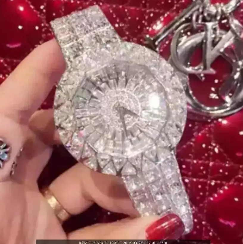 Новинка 2018 модные брендовые женские часы с австрийским кристаллом и стразами под