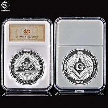 

Token Free and Accepted Masons Silver Masonic Symbols Bullion&Coin Collection W/ PCCB Holder