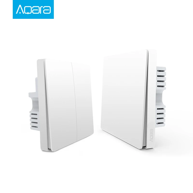 Xiaomi Aqara Switch Smart Light Control ZiGBee wifi wireless Wall Switch Via font b Smartphone b