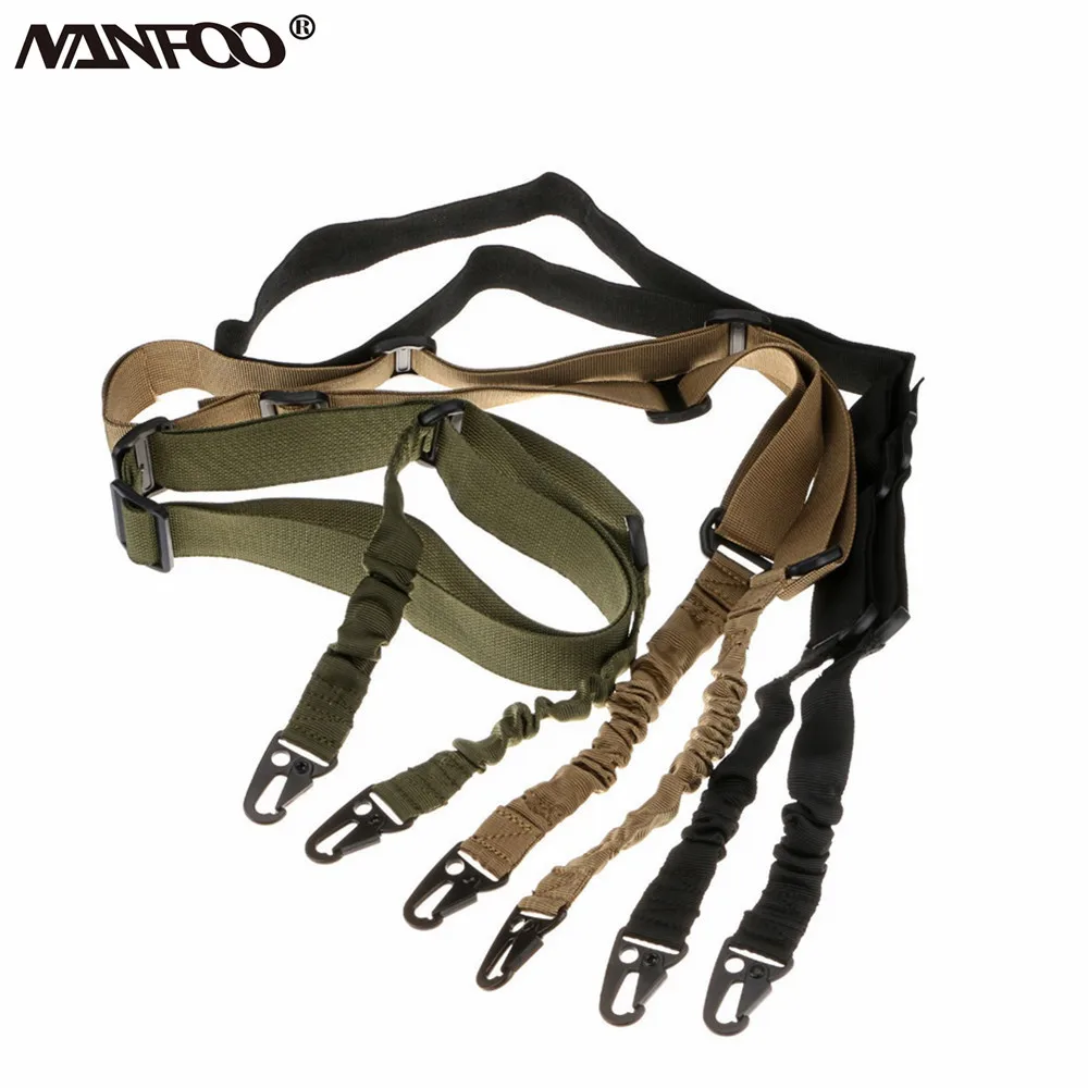

Airsoft Adjustable 2 Two Point Tactical Rifle Sling Strap Paintball Hunting Gun Strap Military Belt 3 Colors Nylon Weapon Strap