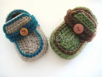 

Baby Boy Booties , Boy's Moccasins Crochet baby shoe