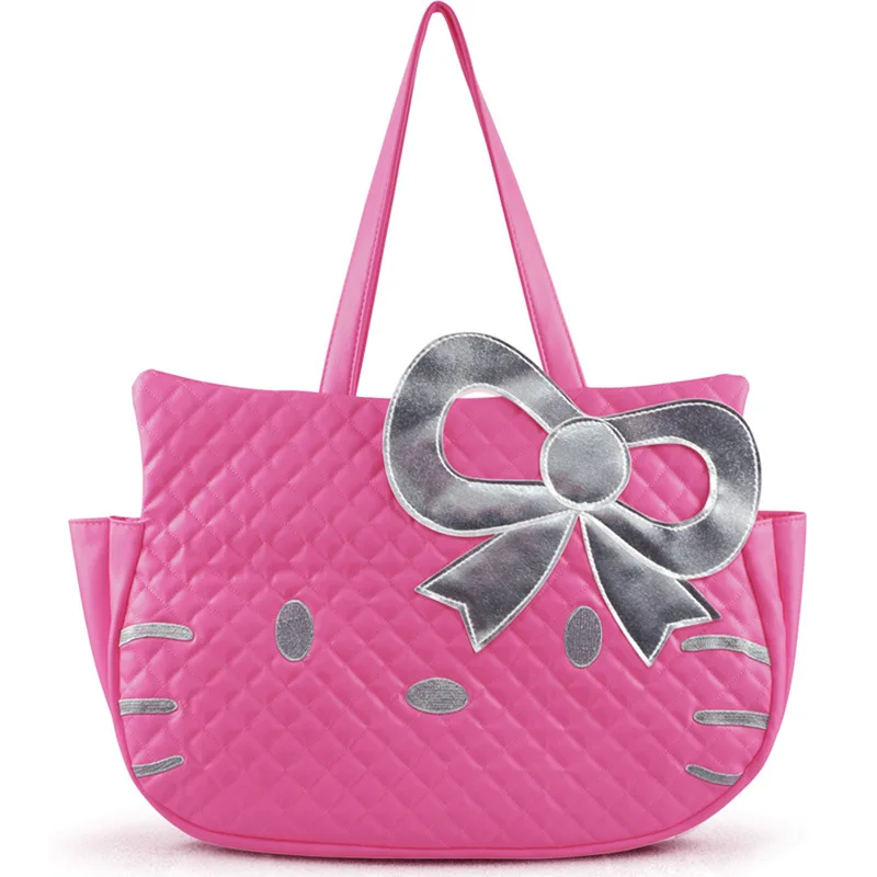 Мода милый мультфильм рисунок Hello Kitty одного плеча сумка Роскошные сумки женские