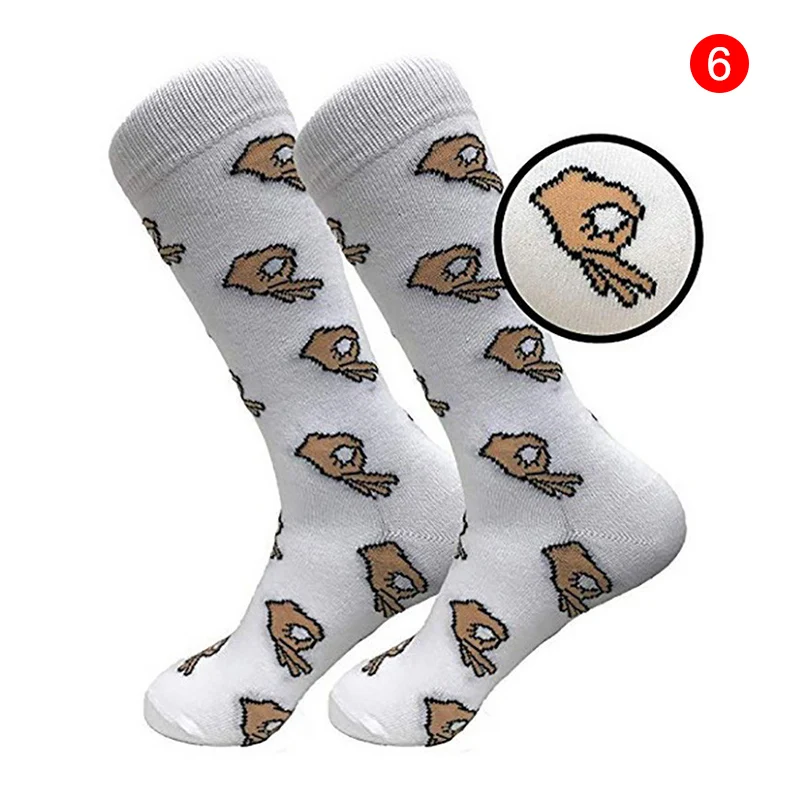 

2019 Fashion Newly Droppshiping 1 Pair OK Gesture Cotton Unisex Casual Breathable Christmas Gift BFJ55