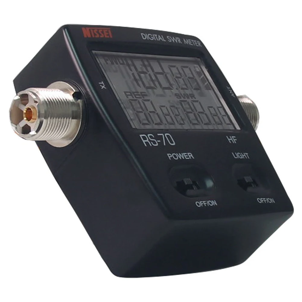 Новый стиль NISSEl RS 70 цифровой SWR и Мощность метр 1 6 60 МГц HF 200W для 2 рации|digital swr|power