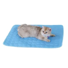 Pet Summer Cooling Mats Blanket Pet Dog Bed Ice Pad for Dogs Cats Sofa Portable Car Travel Camping Yoga Sleeping Pet Accessories yoga for cats