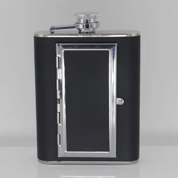 

30 pcs/lot Creative Cigarette Case 5/6 OZ Stainless Steel Hip Flasks Wine Flagon Pot Liquor Alcohol Whiskey Bottle Drinkware