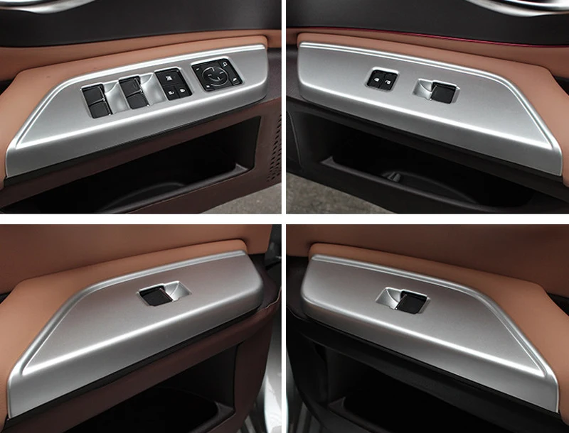 

Left Hand Drive! For Lexus ES 2019 ABS Matte Interior Door Armrest Window Switch Lift Cover Trim 4pcs Car Styling Accessories