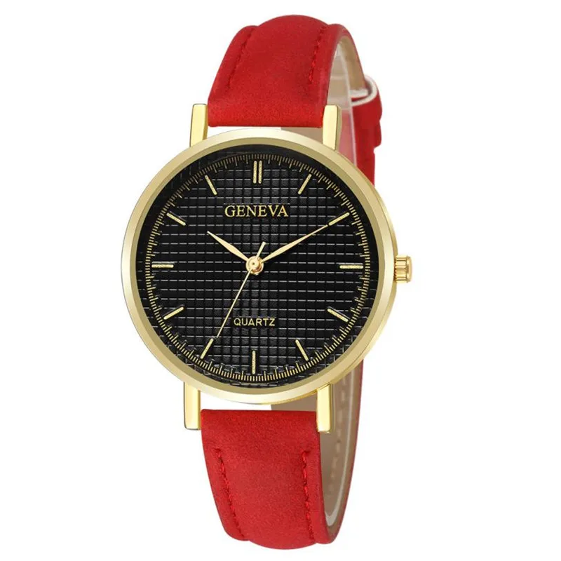 2018 Fashion Casual Multi Color Plus Size Leather Stainless Steel Sport 