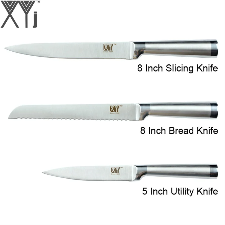 XYj кухонные ножи в японском стиле, ножи из нержавеющей стали, кухонные инструменты, аксессуары, кухонные ножи из нержавеющей стали, инструмент - Цвет: E