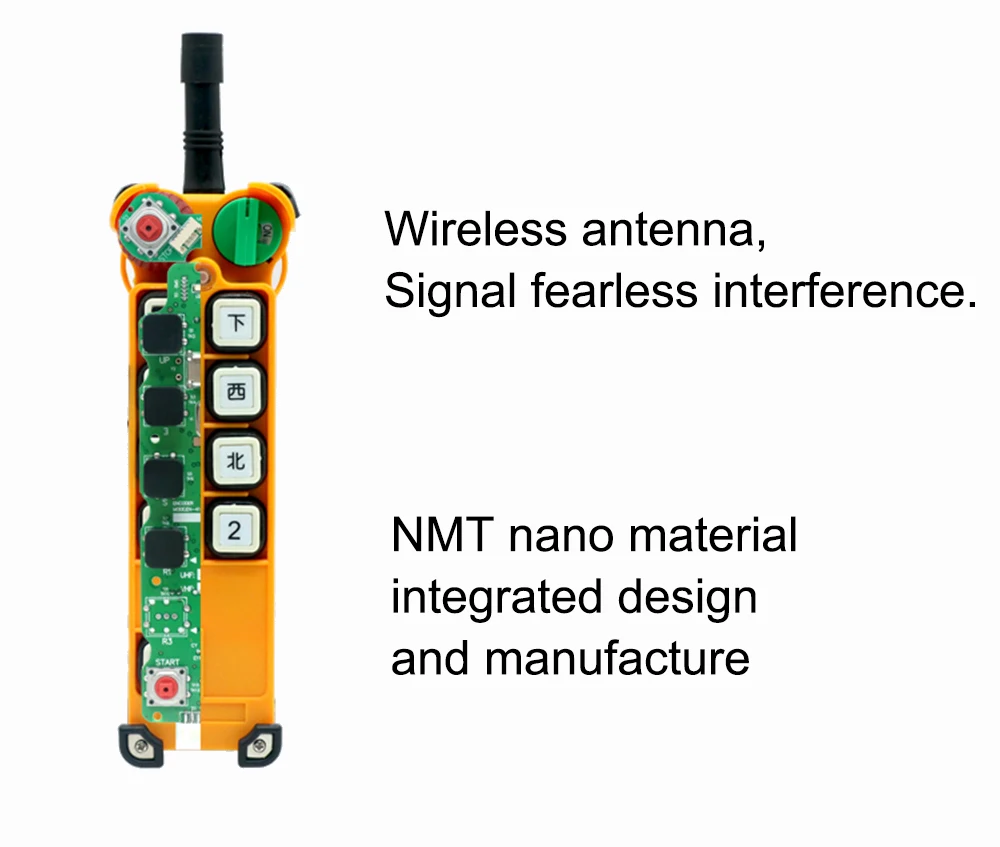 Двойная скоростная F24-8D без свободного хода, одна скорость F24-8S вождения крана кран промышленный беспроводный кран контроллер пульта дистанционного управления промышленных 24V 36V 48V 220V 380V