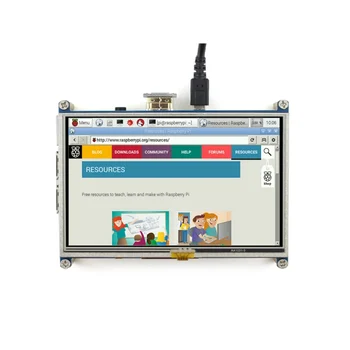 

5inch LCD Display with Resistive Touch Screen HDMI interface 800x480 Resolution Support Raspberry Pi 3B 3B+ Zero Zero W WH
