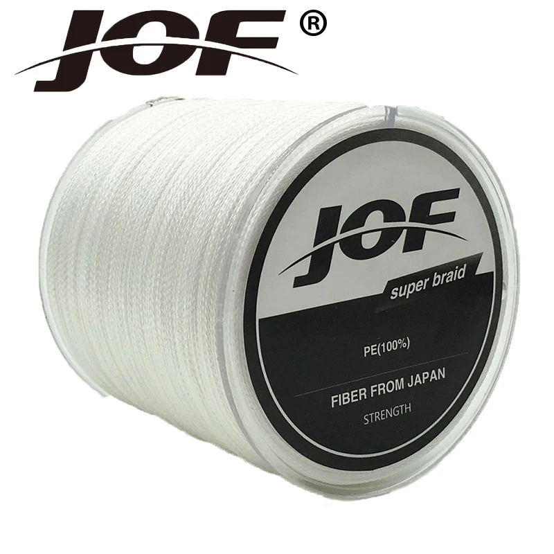 Jof серии 150 м 4 пряди Multifilament Рыбная ловля линии супер сильным pe 4 цвета 8-100LB Плетеный Рыбная ловля линии