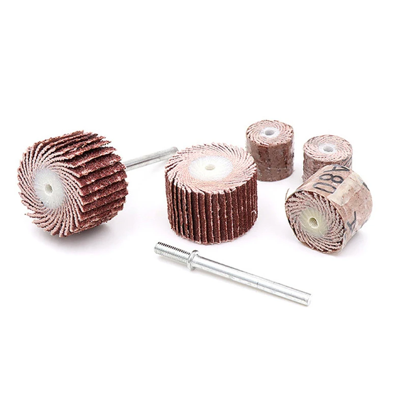

10pcs 20mm Grinding Head Grit 80~600 Grinding Sandpaper Handlewheel Blind Head 3mm Shank Mandrel for Rotary Drill Polish Tool
