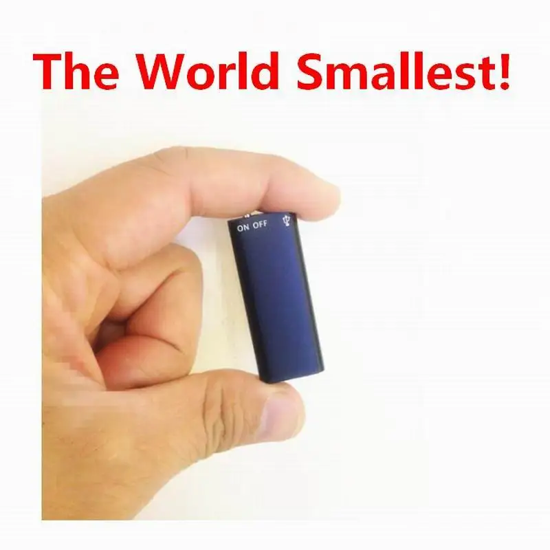 

Factory Promotion! The Lightest Weight and Smallest 2in1 Mini Digital Audio Voice Recorder 13 Hours+8GBMp3 Player Free Shipping
