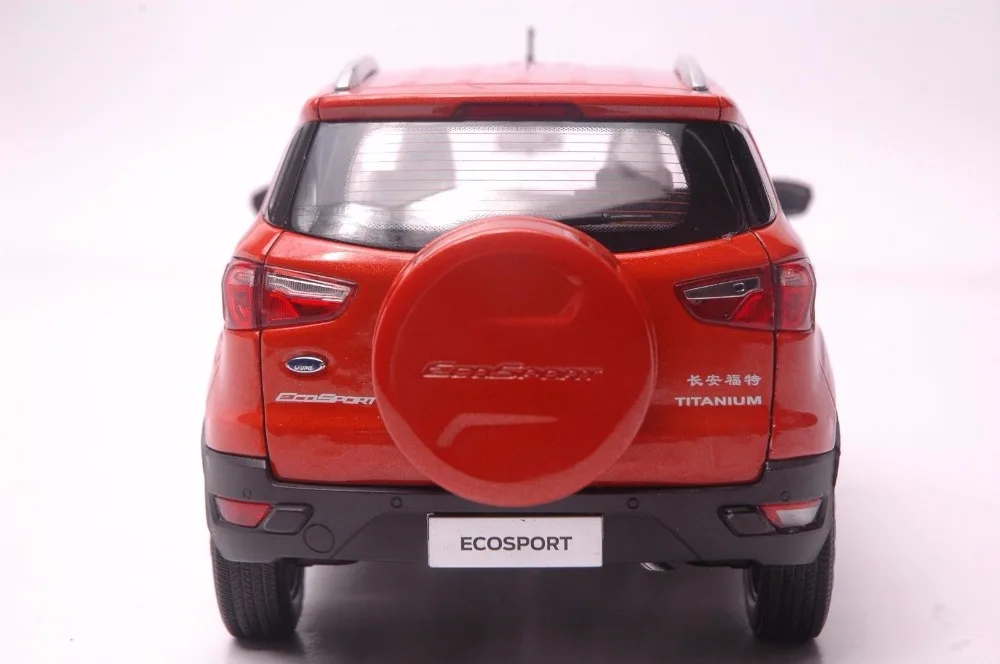 1:18 литая модель для Ford ECOSPORT оранжевый мини внедорожник игрушечный автомобиль миниатюрная Коллекция подарков