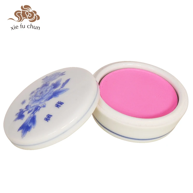

Xiefuchun Chinese Traditional Blusher Gift Shimmer Glitter Face Palette Pink Natural Sleek Long-Lasting Cheek Makeup Blush XFC9