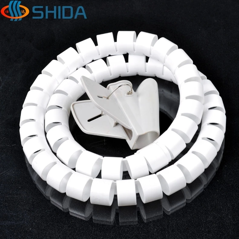 Cable Sleeve Spiral Wrapping ABS 22mm 10meters line pipe electrical