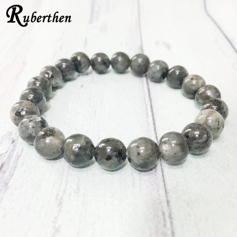 

Ruberthen 2019 New Design Gray Labradorite Bracelet High Quality Natural Stone Bracelet Yoga Balance Bracelet Free Shipping