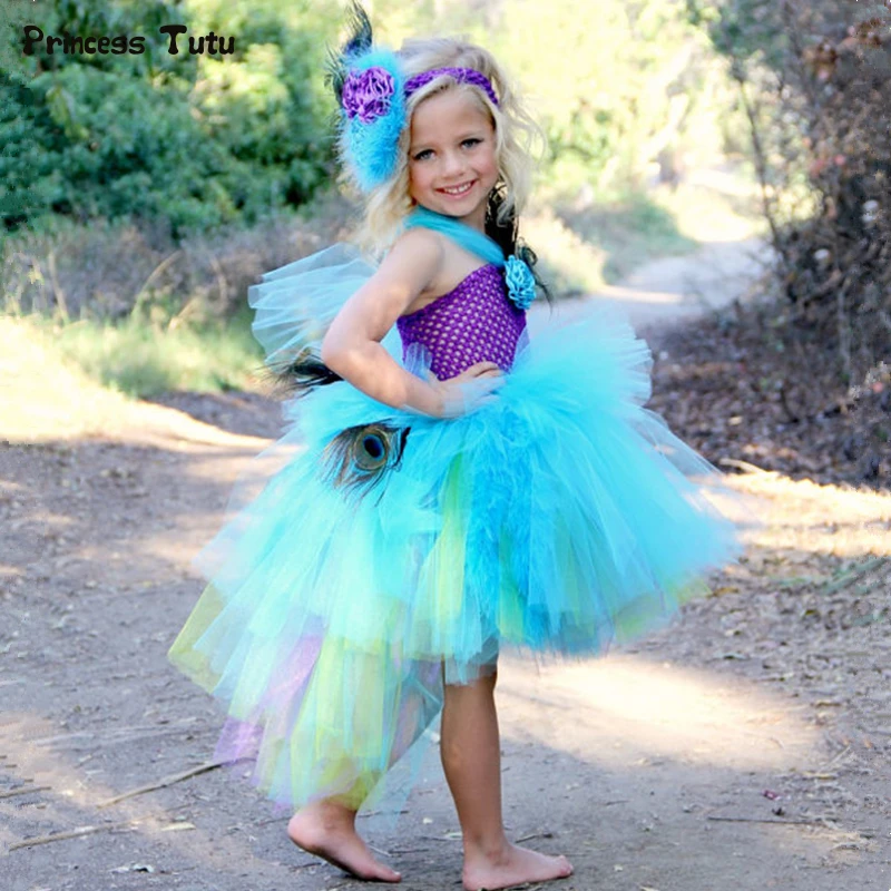 Peacock Party Dress
