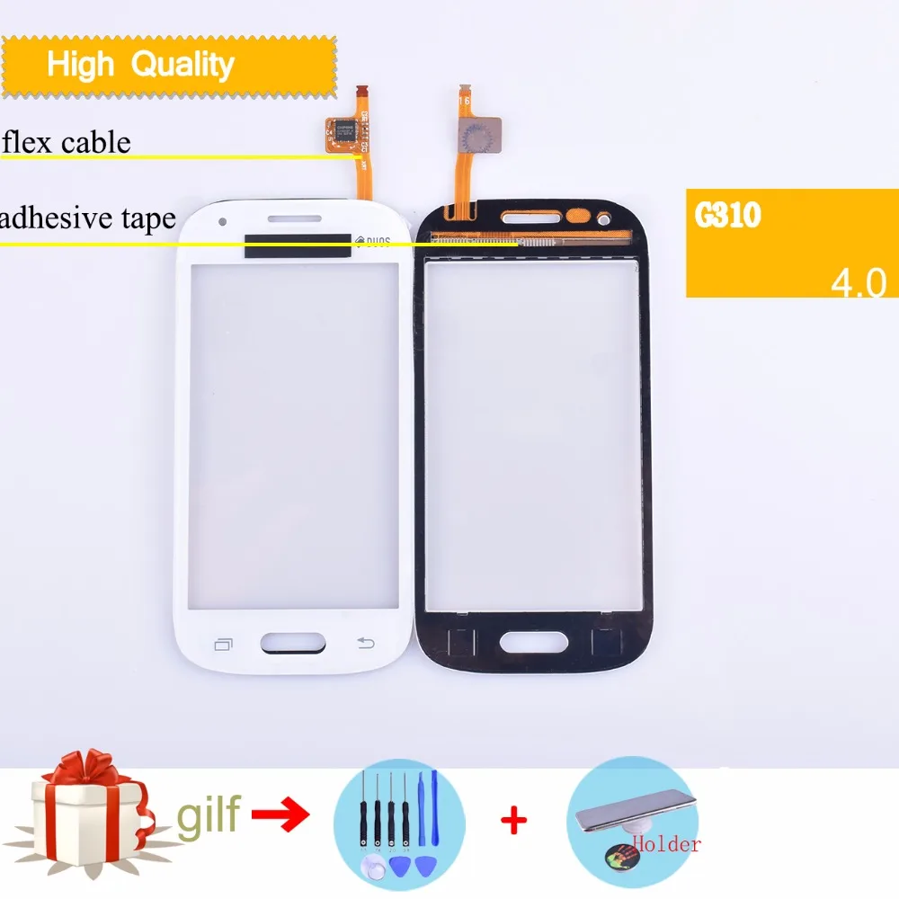 

G310 4.0" For Samsung Galaxy Ace Style SM-G310 G310 Touch Panel Screen Digitizer Sensor Outer Black White G 310 Touches Lens