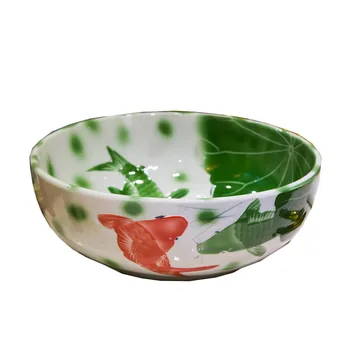 

Jingdezhen Ceramic Chinese art basin Round Above counter basin Non-integrated Home Kitchen Toilet Bathroom LO628333