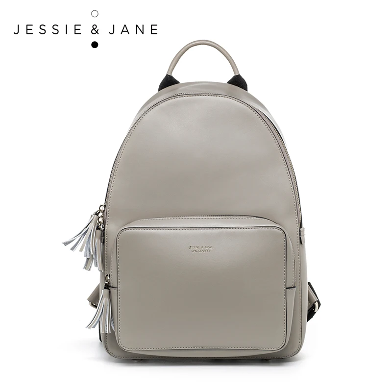 JESSIE JANE Designer Brand New Style Split Leather Women Daypacks Medium Girl Backpack Bag School Bag