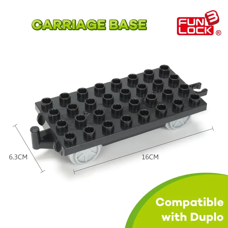 Основание для каретки Funlock Duplo 1 шт. детали сборки железной дороги образовательный