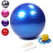 4в1 Фитнес Йога Мячи 55 см 65 см Бодибилдинг баланс спортивные развлечения упражнения шаровая бола тренировка Пилатес массаж тренажерный зал дома