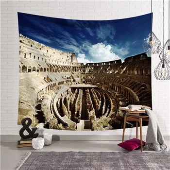 230X180 см абстрактное искусство гобелен настенный в египетском стиле Мандала мир архитектура полотенце Йога коврик Декор скатерти - Цвет: 23